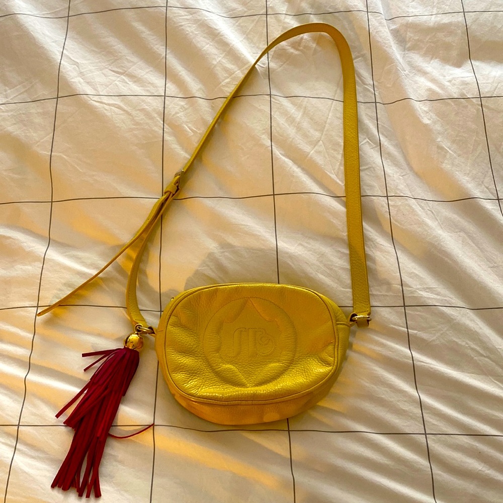 Mini yellow Sara Battaglia handbag